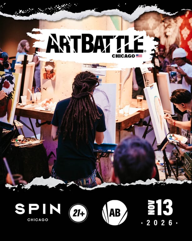 Promotional asset for Art Battle Chicago on November 13, 2026: AB4170 - Chicago - 13NOV2026A5.jpg.