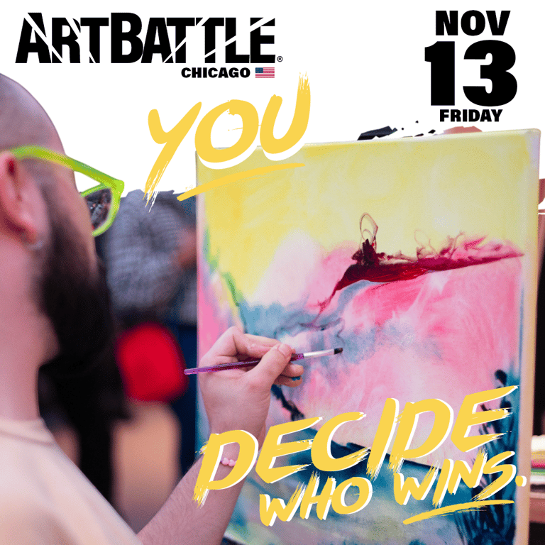 Promotional asset for Art Battle Chicago on November 13, 2026: ab4170_ads_1-1.png.