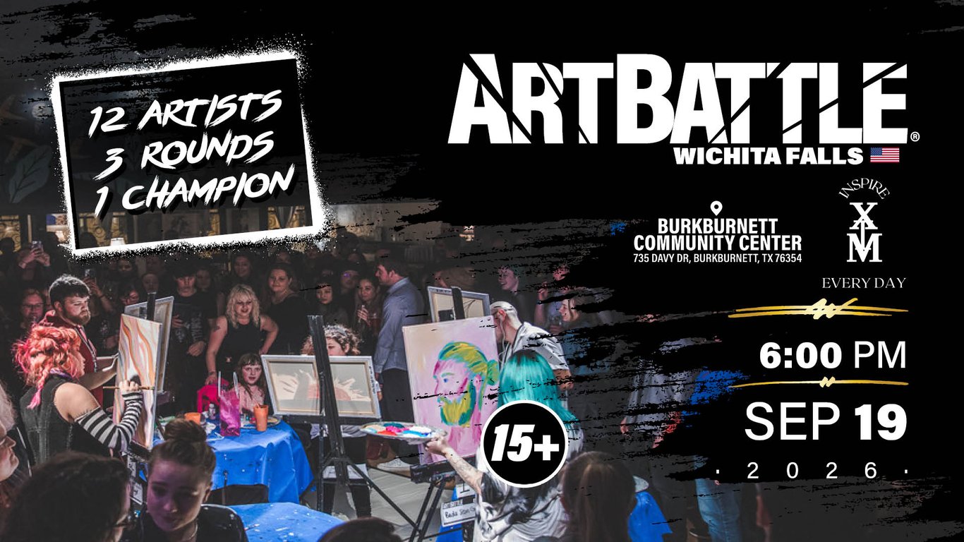 Promotional asset for Art Battle Wichita Falls on September 19, 2026: AB4117 - Wichita Falls -19SEP2026A2.jpg.