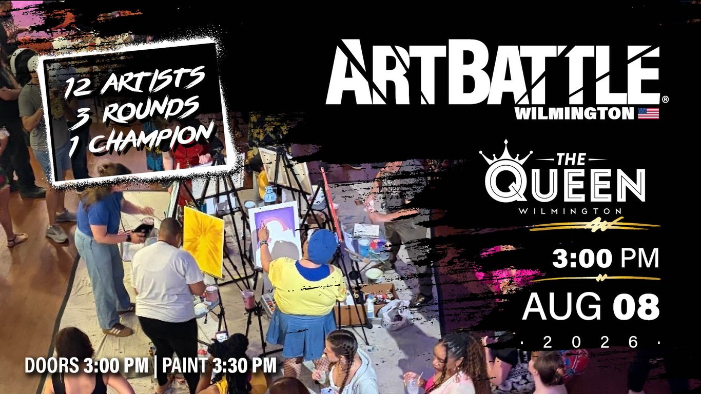 Promotional asset for Art Battle Wilmington on August 8, 2026: AB4126 - Wilmington - 8AUG2026A2.jpg.