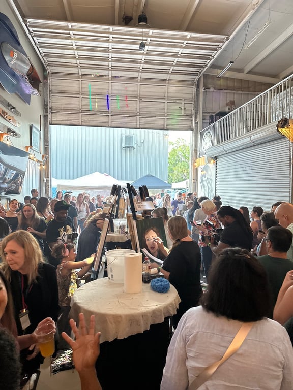 Crowd at Art Battle