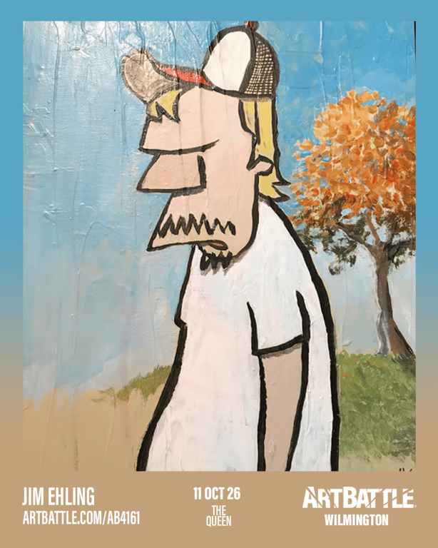 Promotional asset for Art Battle Wilmington on October 11, 2026: ab4161_jim ehling.png.