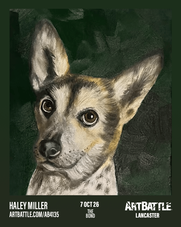 Promotional asset for Art Battle Lancaster on October 7, 2026: ab4135_haley miller.png.