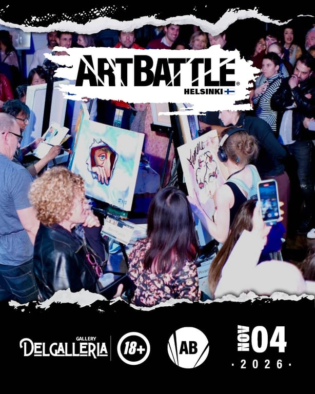 Promotional asset for Art Battle Helsinki on November 4, 2026: AB4142 - Helsinki -4NOV2026A5.jpg.
