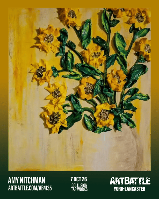 Promotional asset for Art Battle Lancaster on October 7, 2026: ab4135_amy nitchman.png.