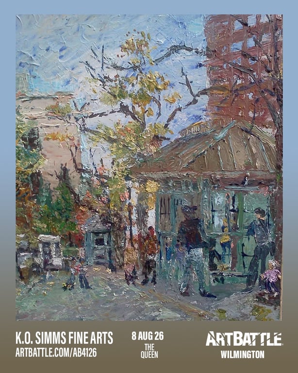 Promotional asset for Art Battle Wilmington on August 8, 2026: ab4126_ko imms fine arts.png. Fallback upload from original ab4126_ko imms fine arts.png as flattened JPEG.