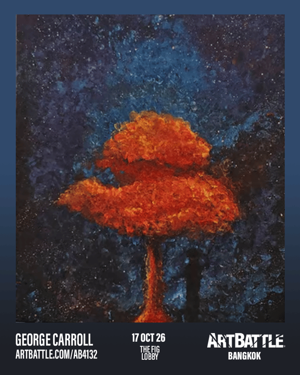 Promotional asset for Art Battle Bangkok on October 17, 2026: ab4132_george carrol.png.