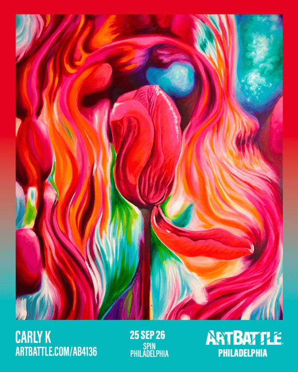Promotional asset for Art Battle Philadelphia on September 25, 2026: ab4136_carly k.png.