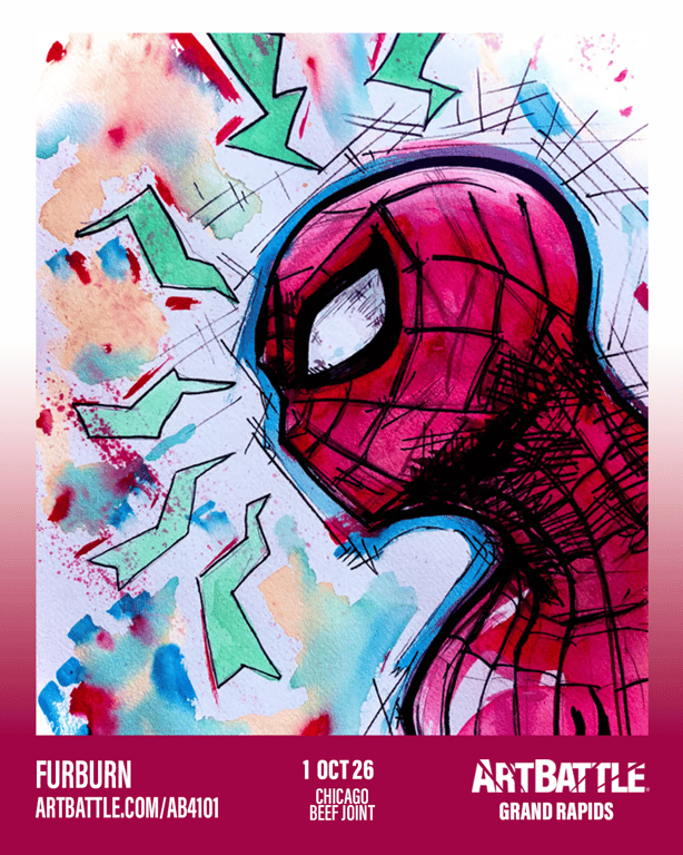 Promotional asset for Art Battle Grand Rapids on October 1, 2026: ab4101_furburn.png.