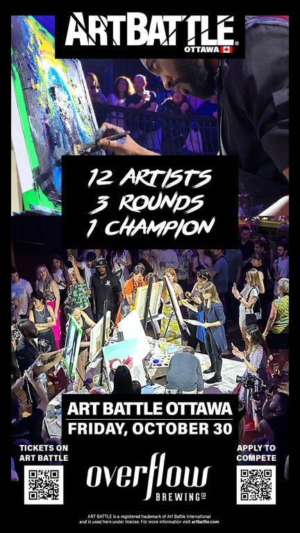 Promotional asset for Art Battle Ottawa on October 30, 2026: AB4152 - Ottawa - 30OCT2026A.jpg.
