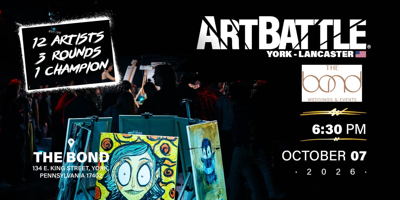 Promotional asset for Art Battle this event on October 7, 2026: AB4135 - Lancaster - 07OCT26A3.jpg.