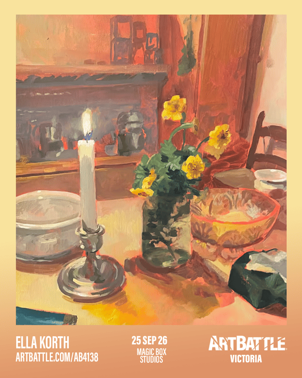 Promotional asset for Art Battle Victoria on September 25, 2026: ab4138_ella korth.png.