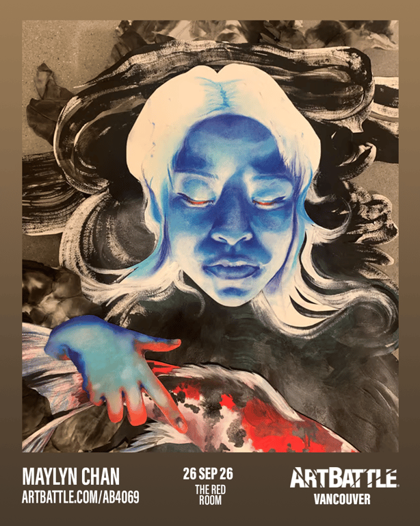 Promotional asset for Art Battle Vancouver on September 26, 2026: ab4069_maylyn chan.png.