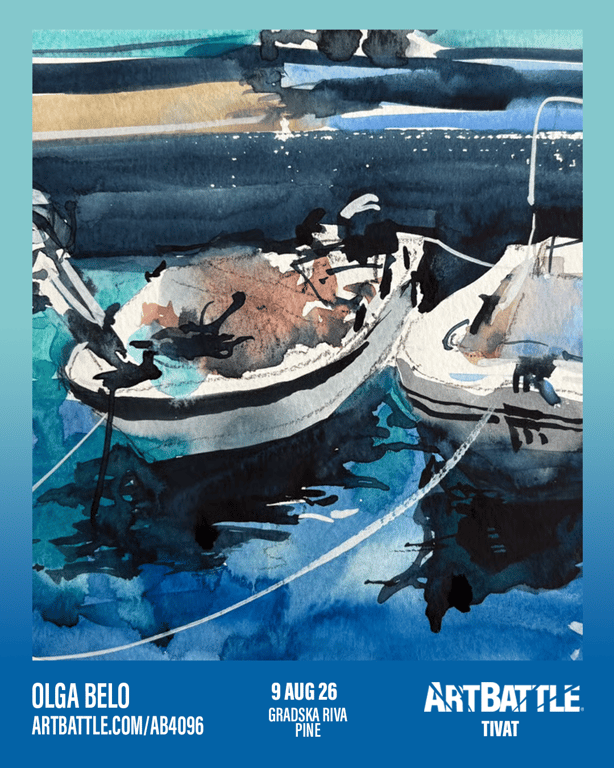 Promotional asset for Art Battle Tivat on August 9, 2026: ab4096_olga belo.png.