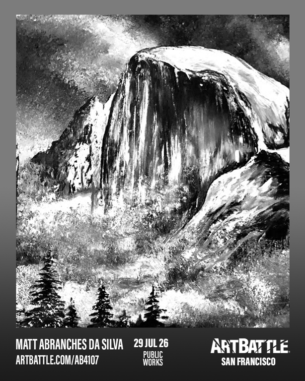 Promotional asset for Art Battle San Francisco on July 29, 2026: ab4107_matt silva.png.