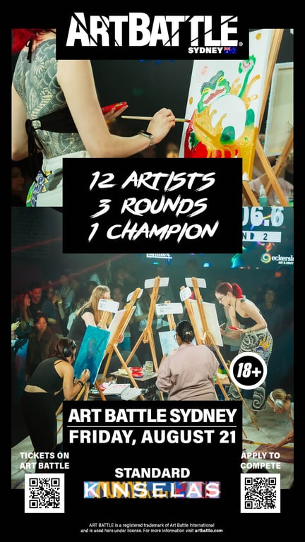Promotional asset for Art Battle Sydney on August 21, 2026: AB4037 - Sydney - 21AUG2026A.jpg.