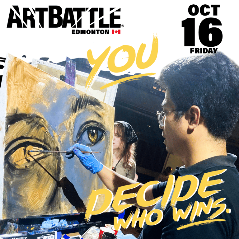 Promotional asset for Art Battle Edmonton on October 16, 2026: ab4125_ads_1-1.png.