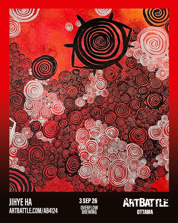 Promotional asset for Art Battle Ottawa on September 3, 2026: ab4124_jihye ha.png.