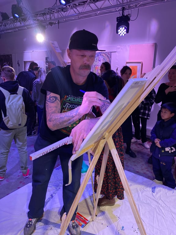 Crowd at Art Battle