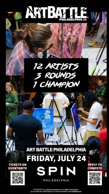 Promotional asset for Art Battle Philadelphia on July 24, 2026: AB4089 - Philadelphia -24JUL2026A.jpg.