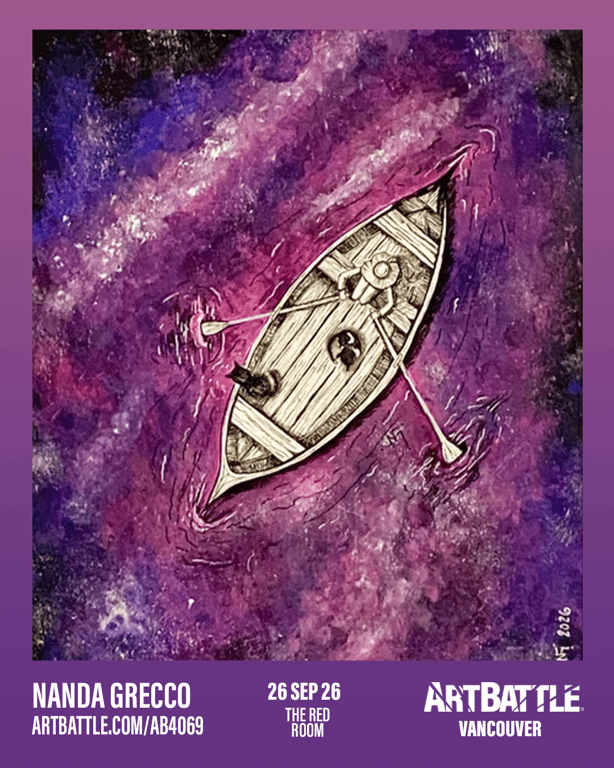 Promotional asset for Art Battle Vancouver on September 26, 2026: ab4069_nanda grecco.png.