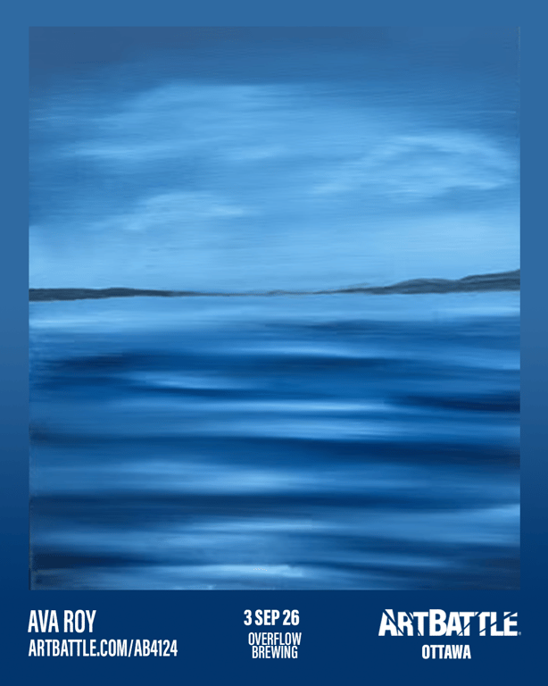 Promotional asset for Art Battle Ottawa on September 3, 2026: ab4124_ava roy.png.
