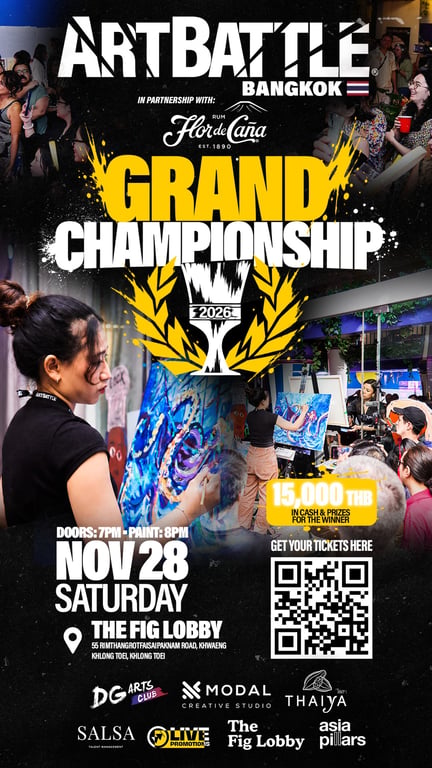 Promotional asset for Art Battle Bangkok on November 28, 2026: AB4157 - Bangkok - 28NOV2026 - 1080x1920.png. Fallback upload from original AB4157 - Bangkok - 28NOV2026 - 1080x1920.png as flattened JPEG.