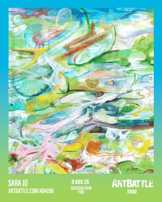 Promotional asset for Art Battle Tivat on August 9, 2026: ab4096_sara jo.png.