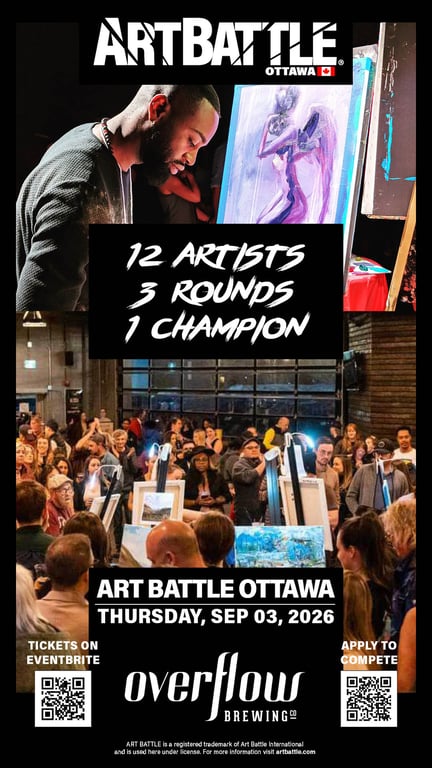 Promotional asset for Art Battle Ottawa on September 3, 2026: AB4124 - Ottawa - 03SEP2026A.jpg.