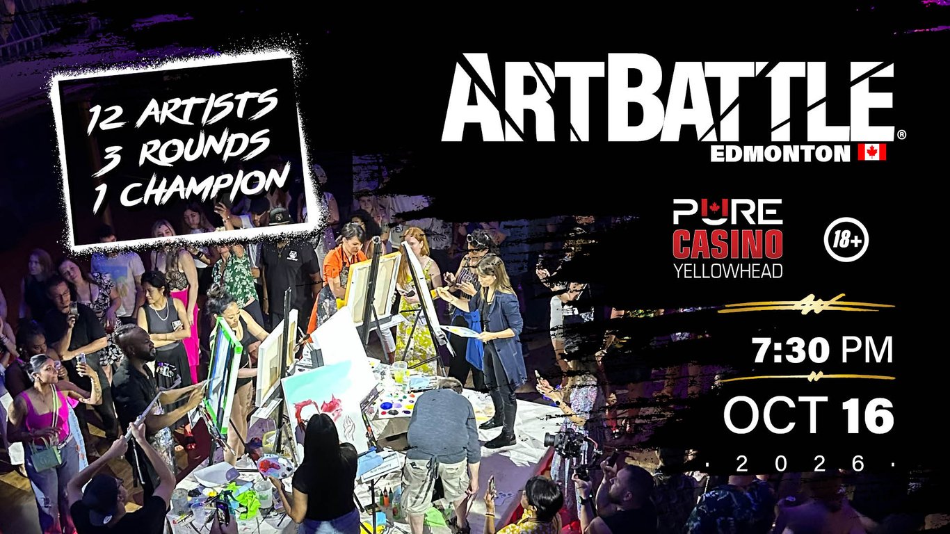 Promotional asset for Art Battle Edmonton on October 16, 2026: AB4125 - Edmonton - 16OCT2026A2.jpg.