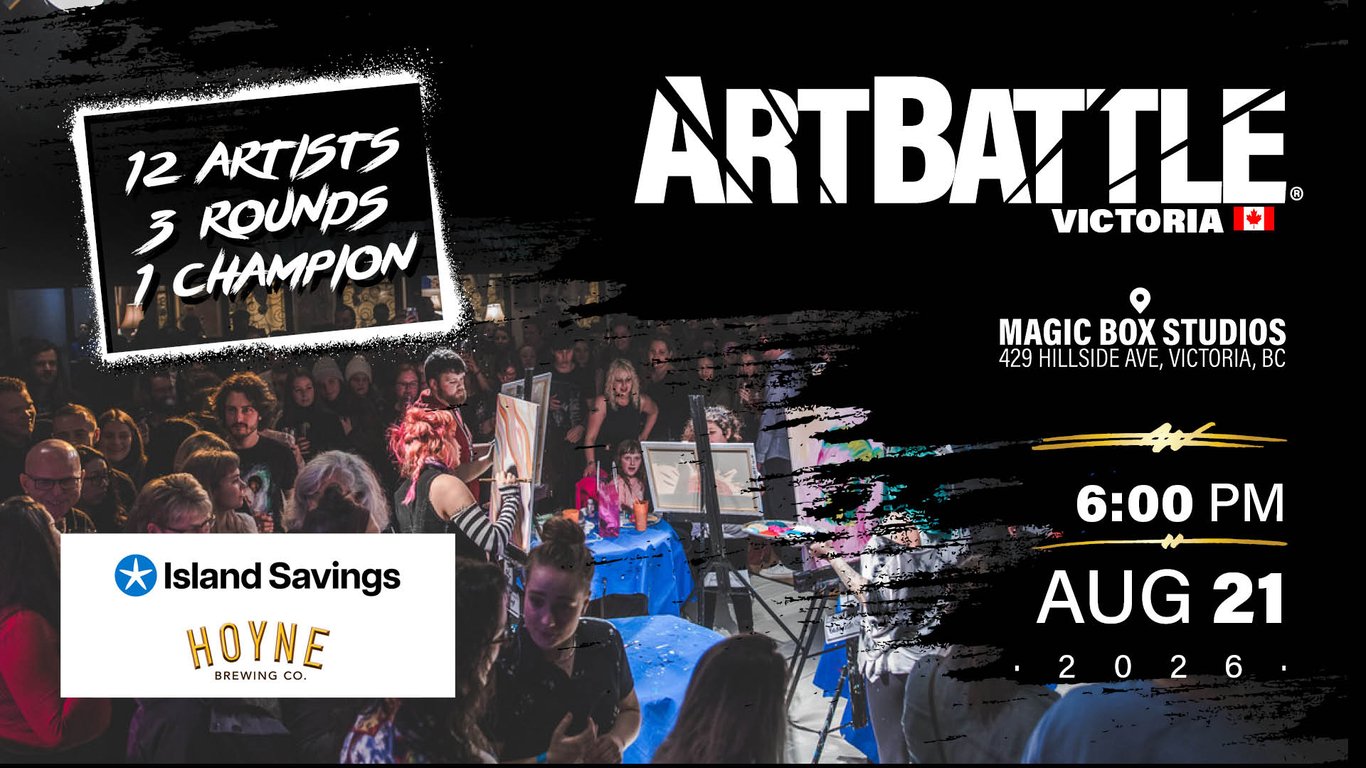 Promotional asset for Art Battle Victoria on August 21, 2026: AB4116 - Victoria - 21AUG2026A2.jpg.