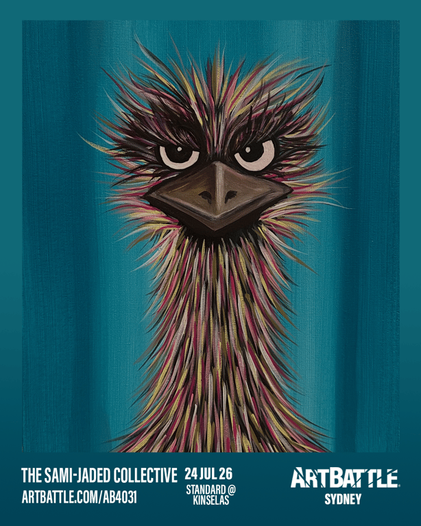 Promotional asset for Art Battle Sydney on July 24, 2026: ab4031_the sami jaded collective.png.