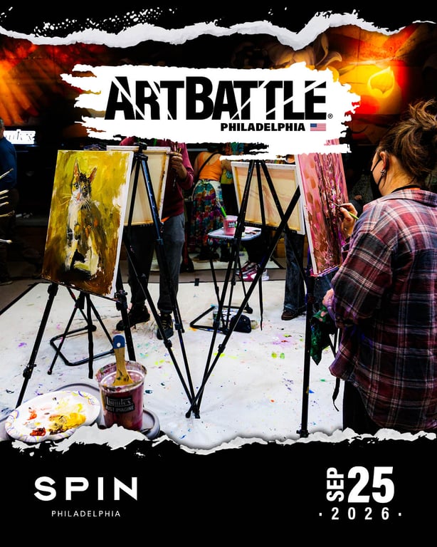 Promotional asset for Art Battle Philadelphia on September 25, 2026: AB4136 - Philadelphia -25SEP2026A5.jpg.