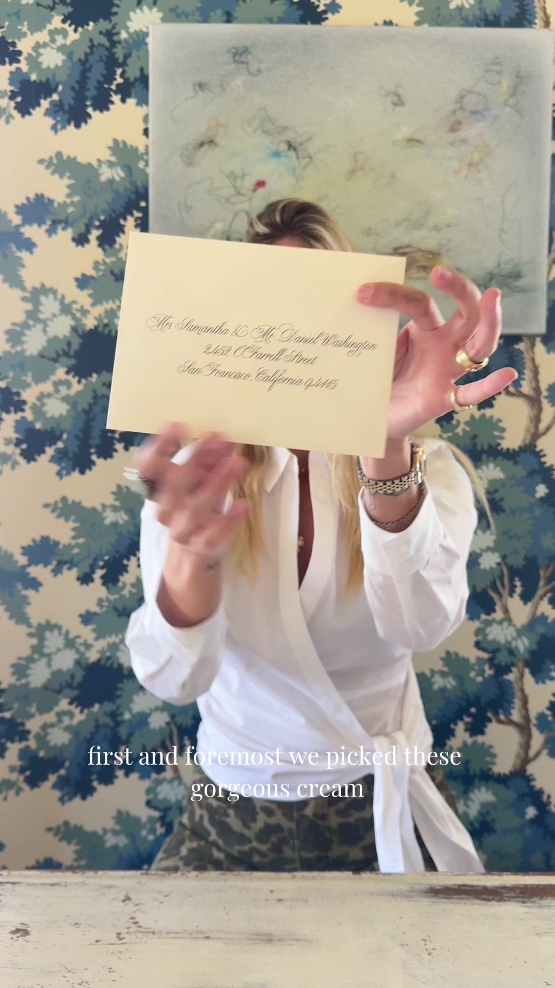 the grand reveal….. our wedding invites are HERE! I am obsessed with how these turned out and @Minted was amazing working with us to customize these and make them feel like us! this is just a little intro into the vision for the day 🦢 #mintedpartner HELENEWED for up to 25% off Minted stationery and gifts including wedding stationery