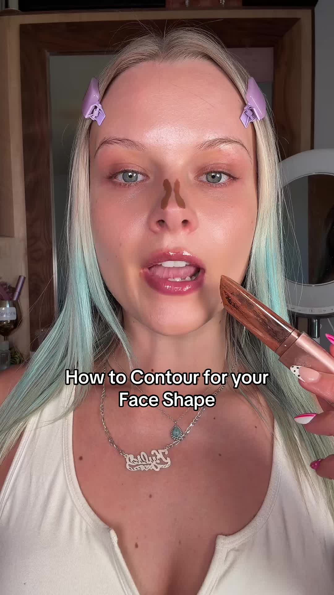 Contouring actually makes sense when you match it to your face shape!! #lemon8