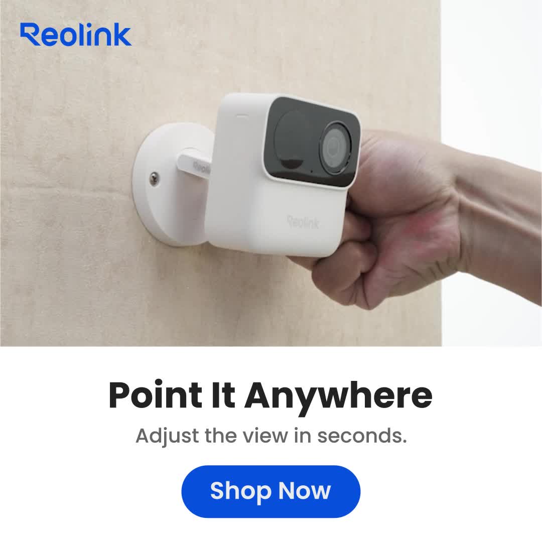 Reolink Argus MagiCam: Mount the camera anywhere with magnetic installation.