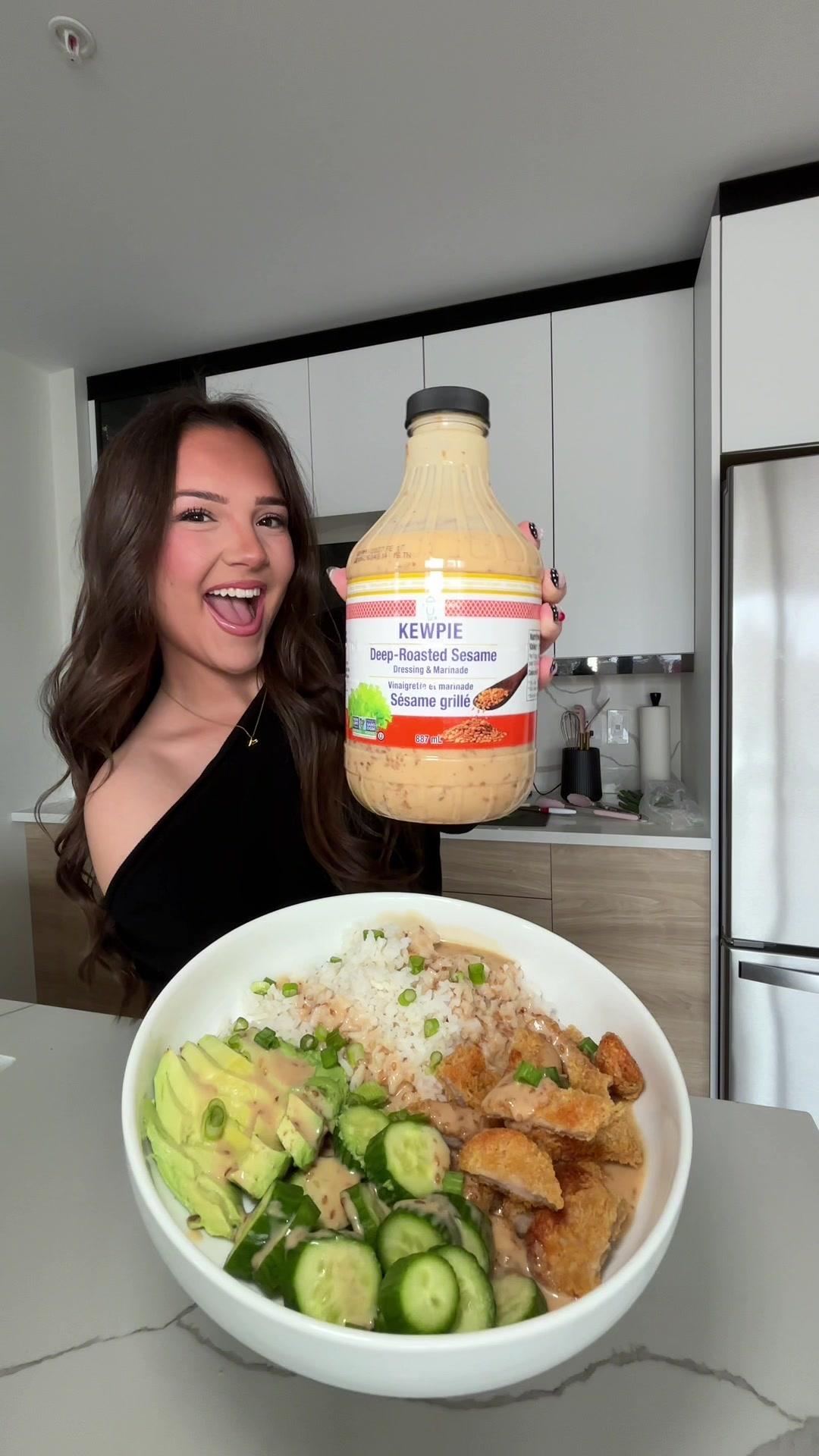 #ad As long as this is in stock at Costco, I’m not leaving without it 😋 This @Kewpieusa Deep Roasted Sesame Dressing is amazing, get yours at Costco today #kewpie
