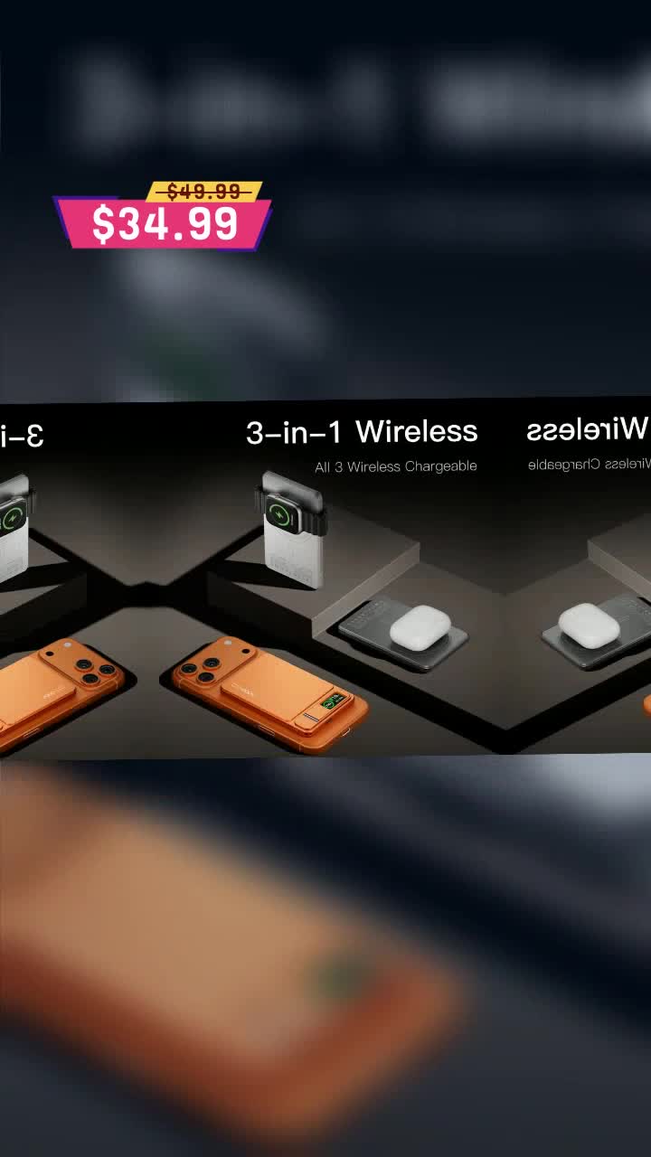 3 in 1 Slim & Magnetic Power Bank: Your All-In-One Go-To Charging Solution