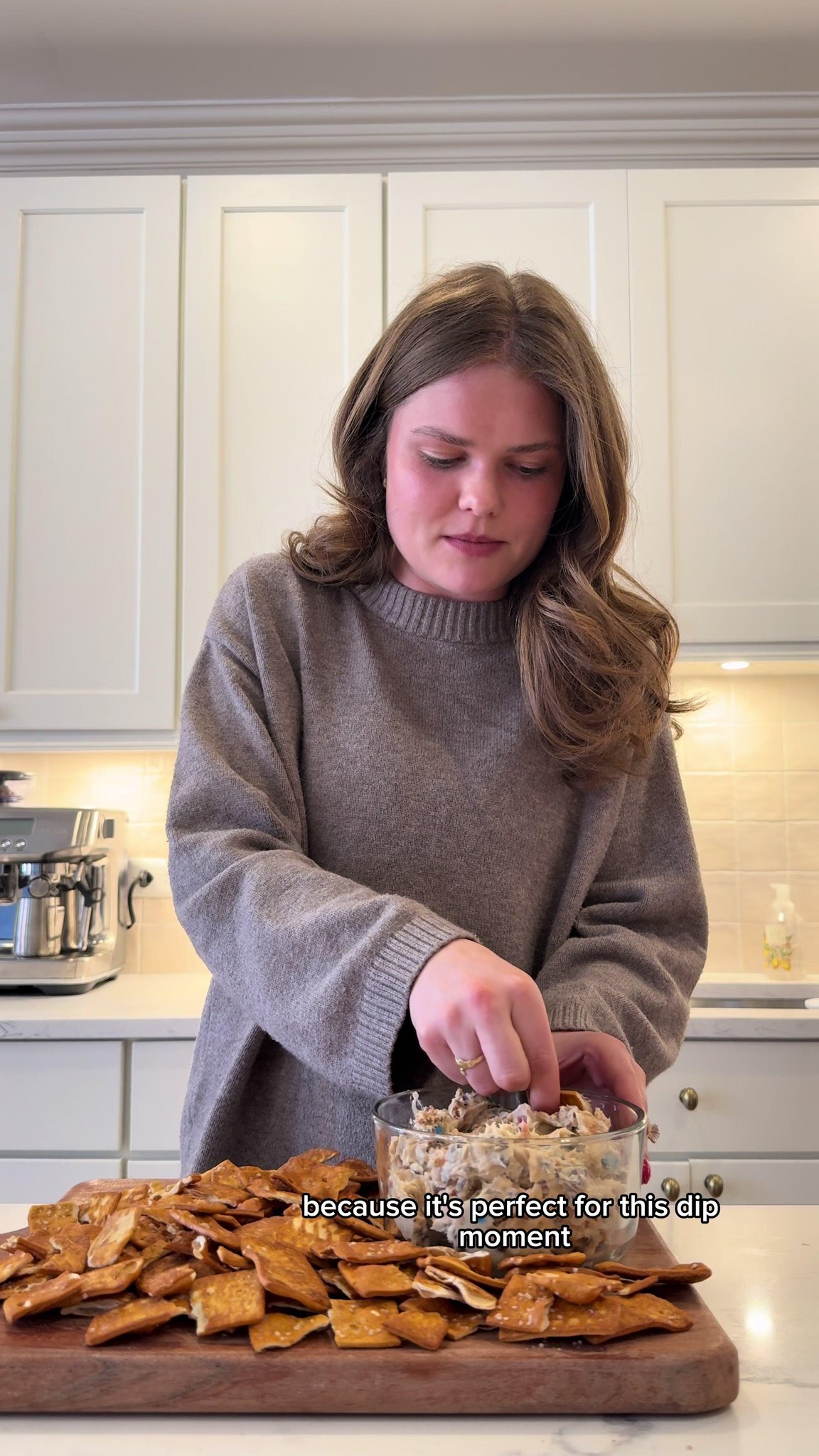 #ad Found the best salty pairing in the Target deli for my kitchen sink cookie dip!! Let me know if you try them! @pretzelized #PRETZELIZEDPartner #TargetFinds