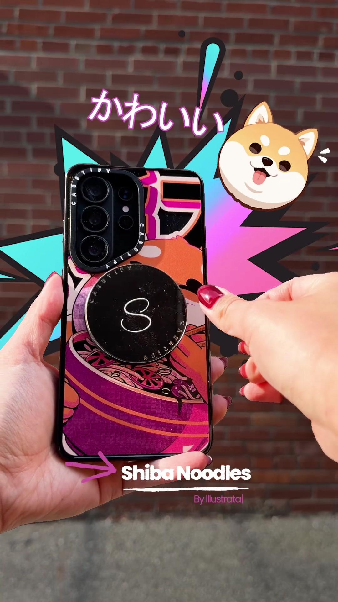The cutest Samsung case just walked into a ramen shop 🍜 Meet your new favorite phone case. Shiba Noodles by Illustrata. The case that plans your whole day around it. Shop now at casetify.com #CASETiFY