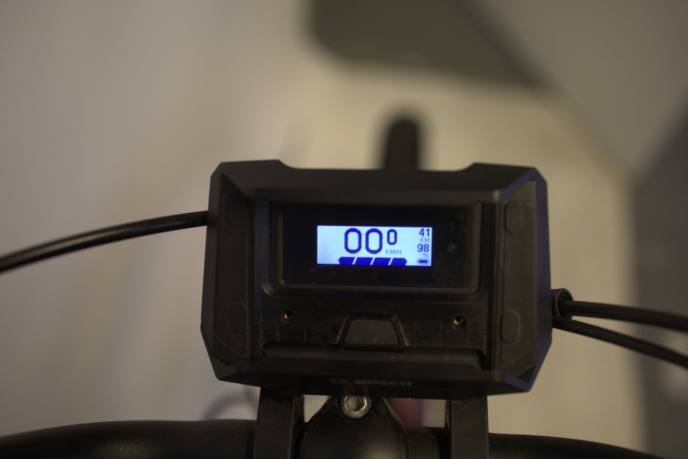 Svart Electra Townie Path Go! 10D EQ skjermbilde fra styret.