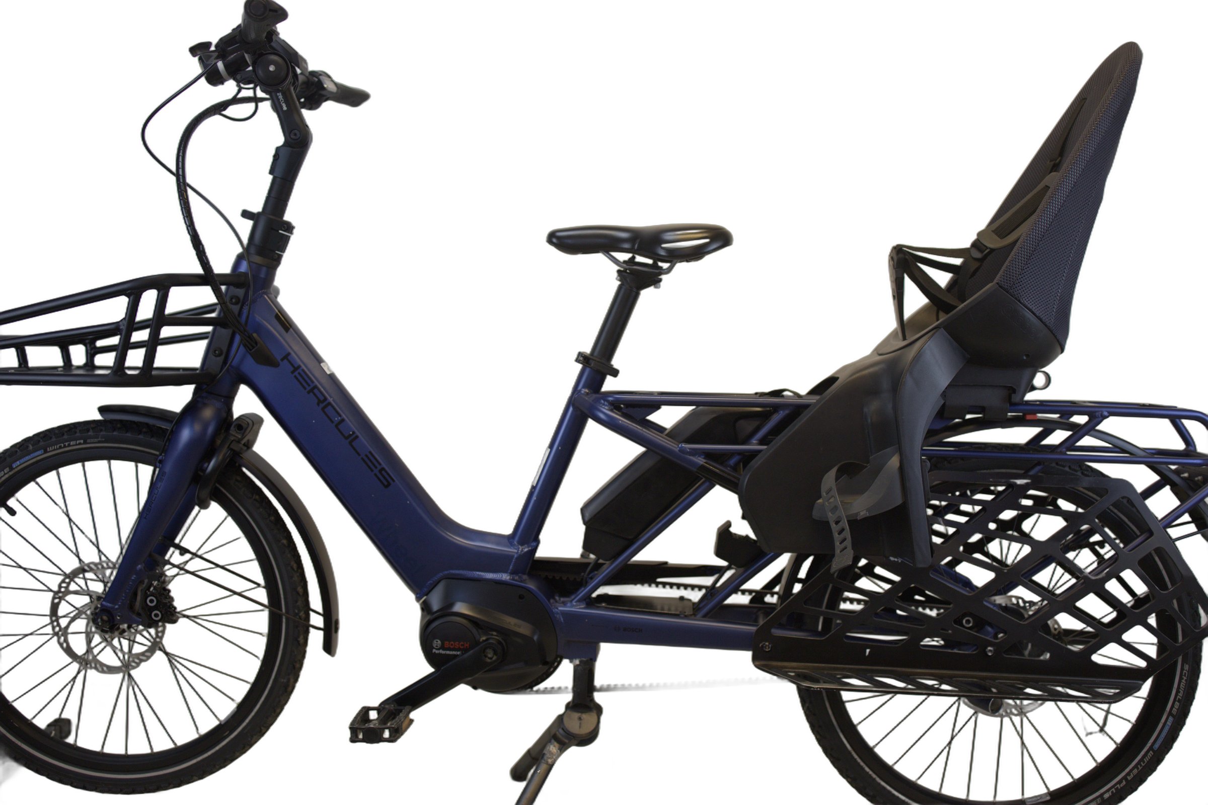 HERCULES ROB FAMILY (3267 km) med barnesete, vinterdekk, kurv og fothviler