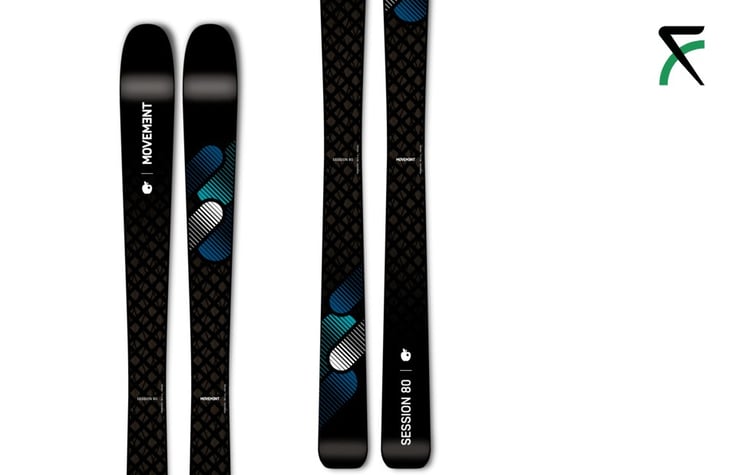 Kjøp Movement Session 80 Black/Blue 146 cm (juniorski) | Alpin Ski |  Sportienda