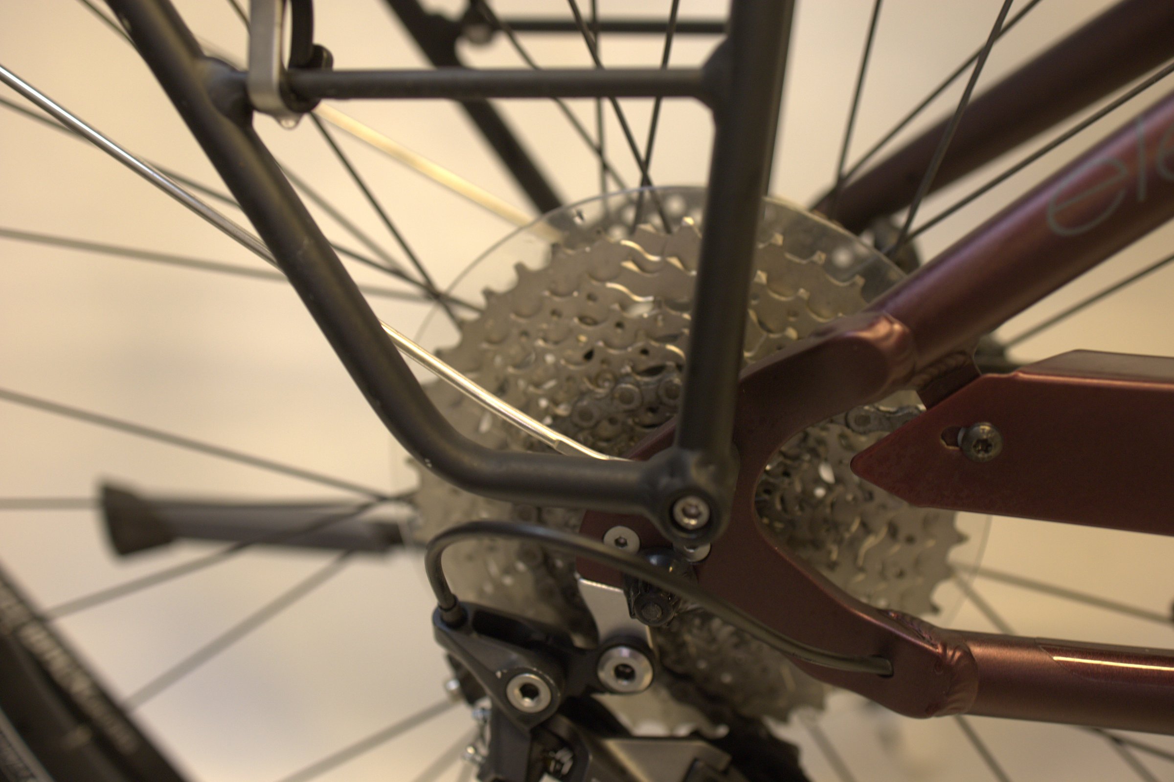 Brun Electra Townie Path Go! 10D EQ detaljbilde av girsystem.