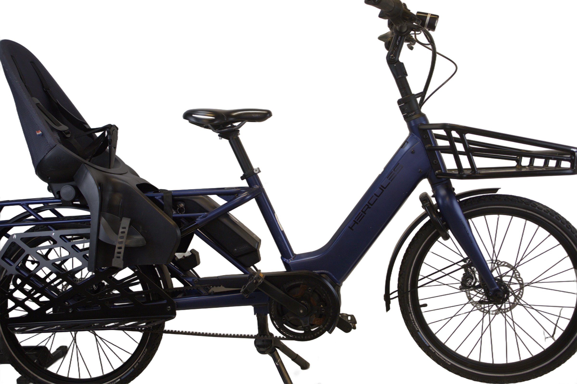 HERCULES ROB FAMILY (3267 km) med barnesete, vinterdekk, kurv og fothviler