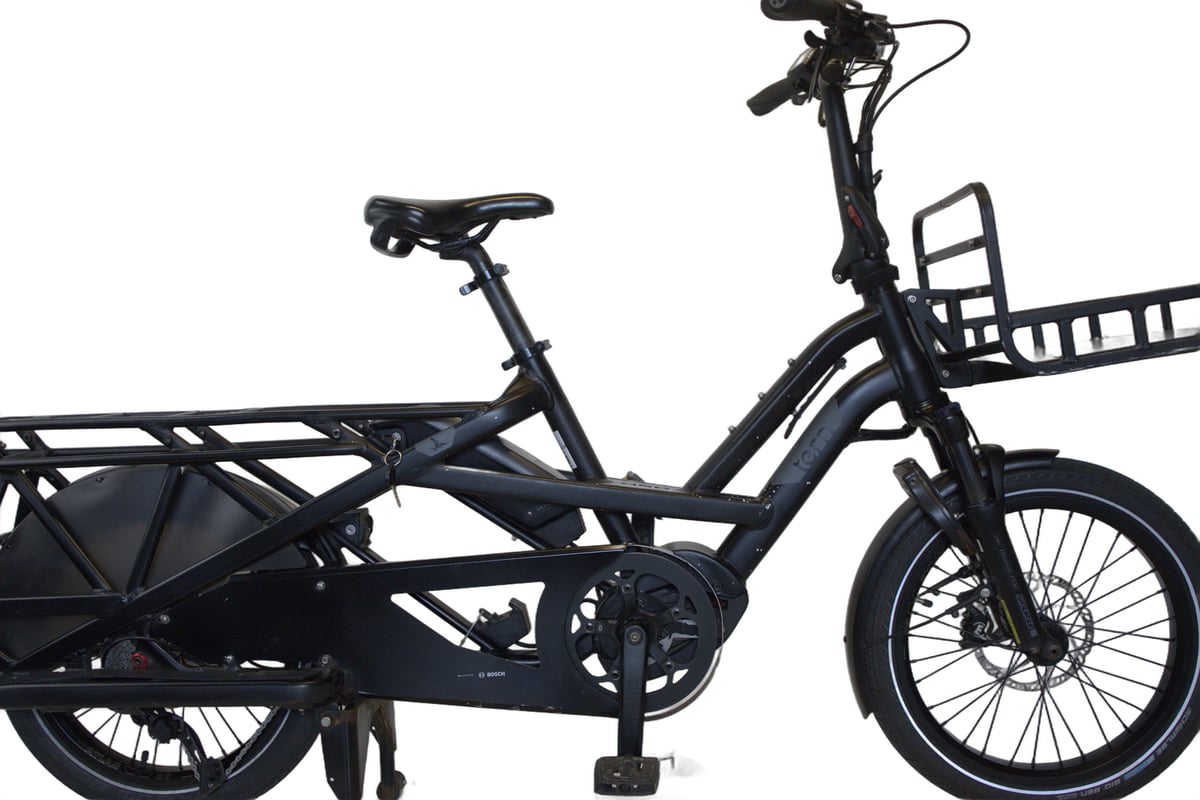 Tern GSD S10 med frontbærer og fothvilere