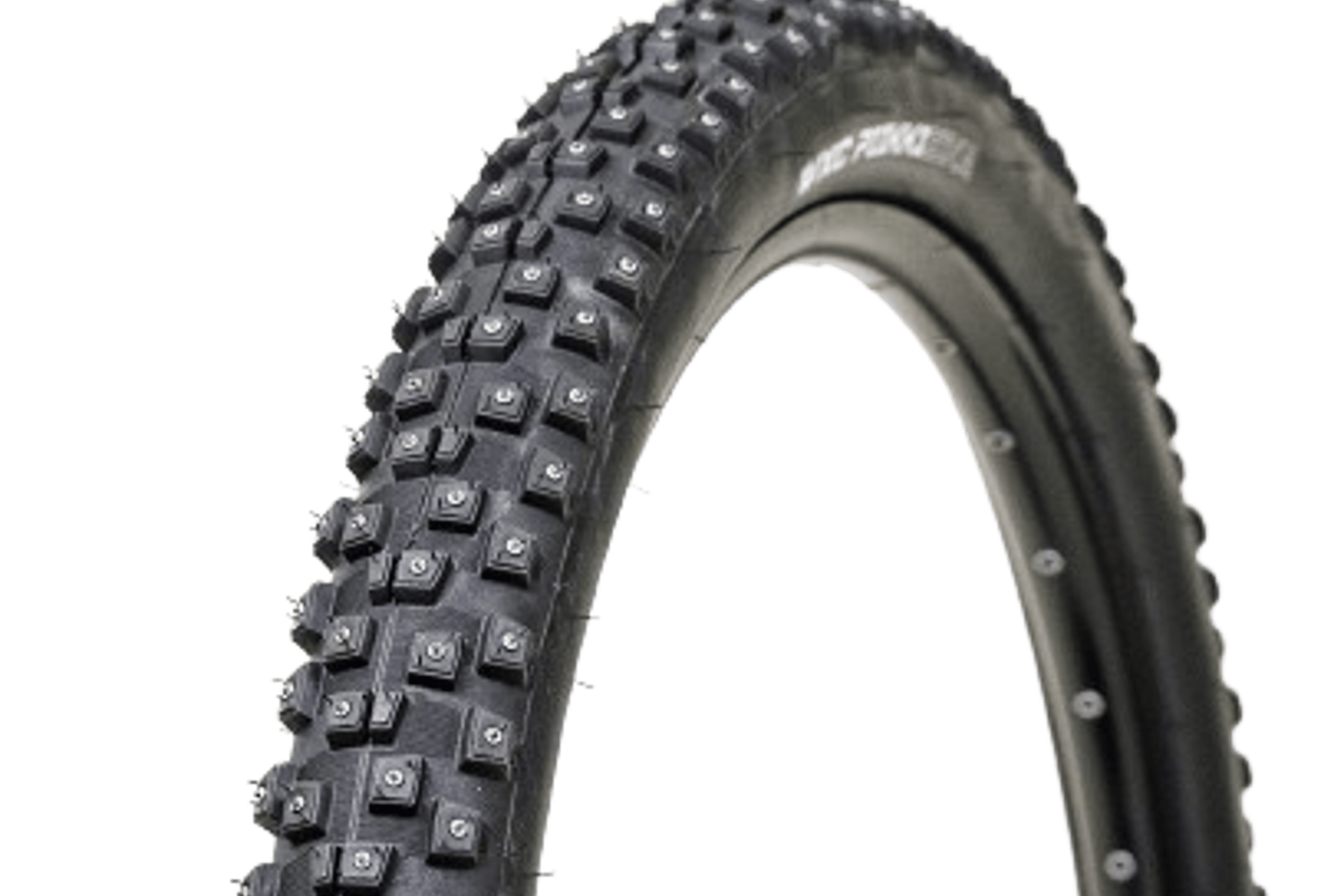 Svart Suomi Tyres piggdekk 29*2,25 med mønster for vinterkjøring.