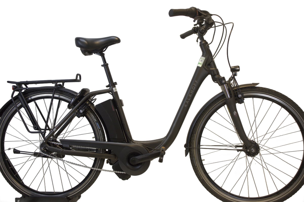 Kalkhoff Agattu med vinterdekk montert