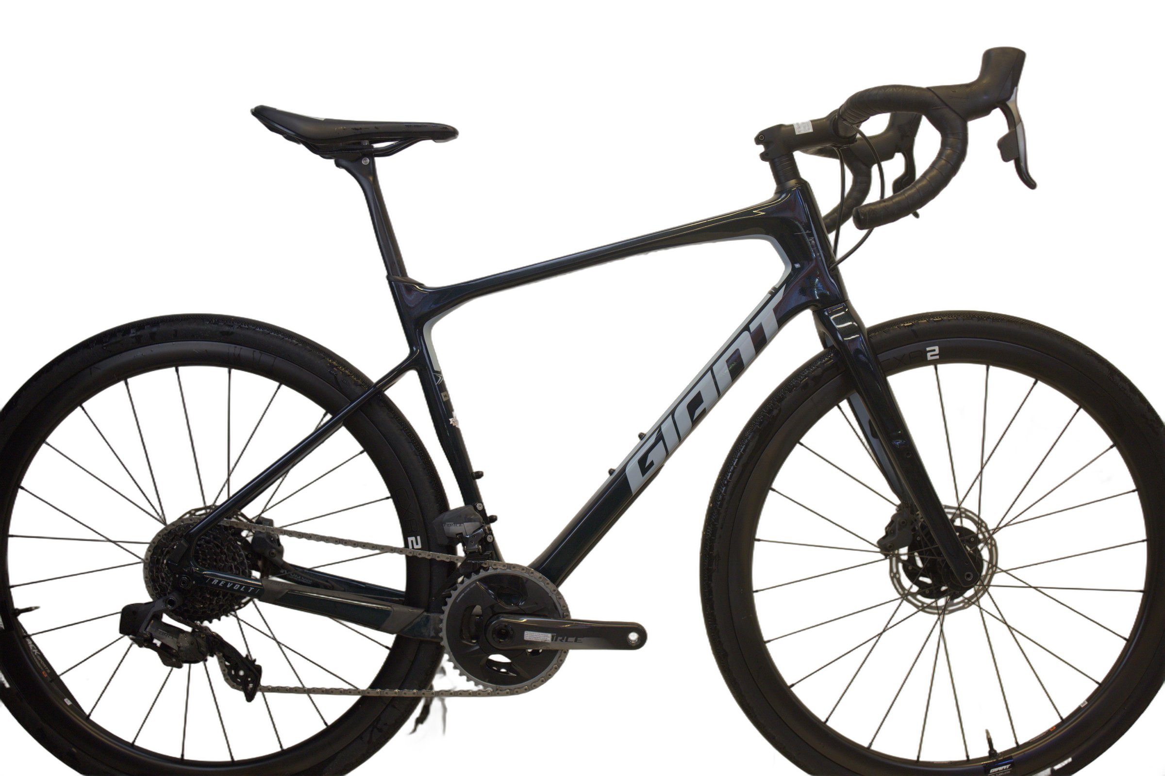 Mørk grå Giant Revolt Advanced Pro 0 fra siden.