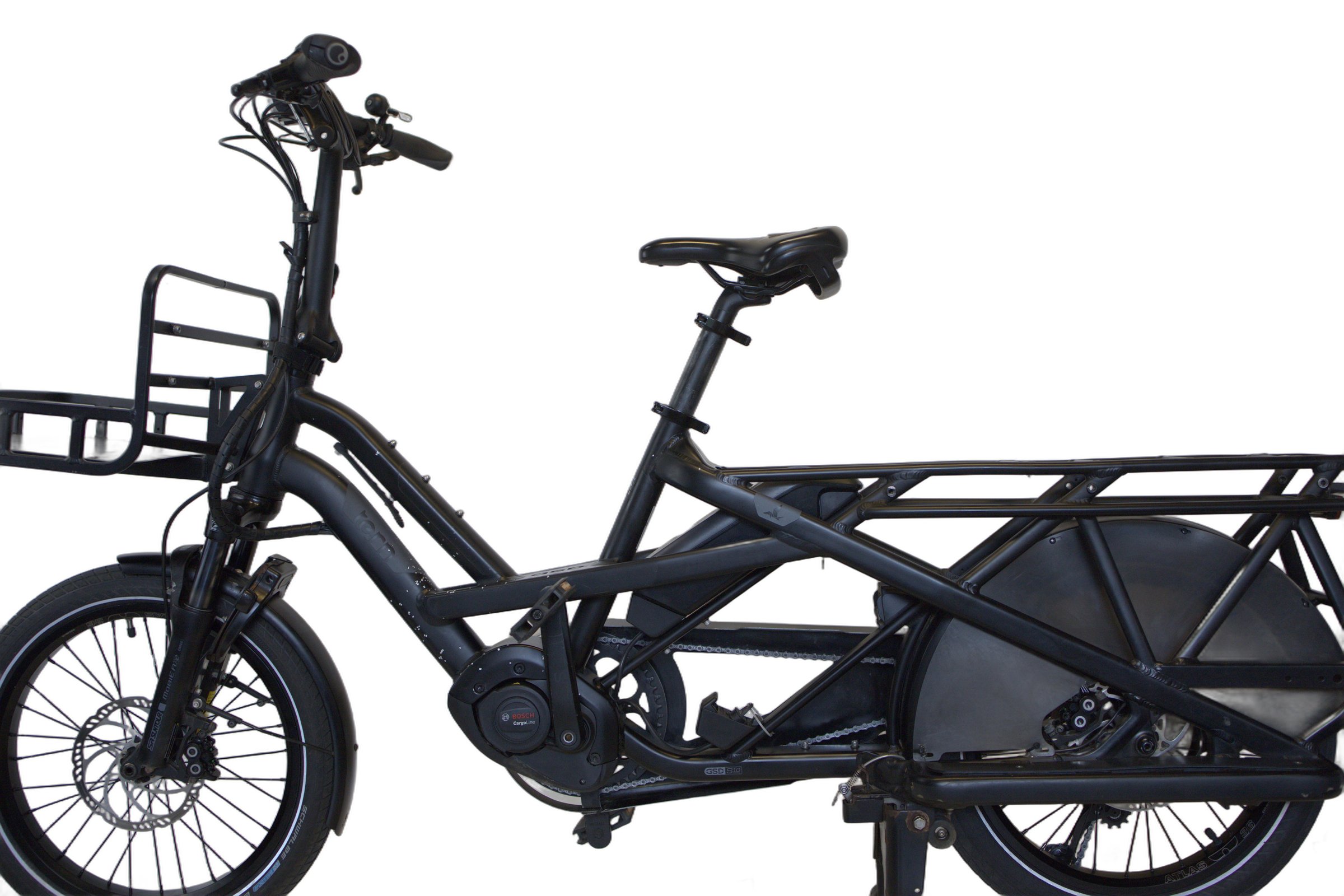 Tern GSD S10 med frontbærer og fothvilere